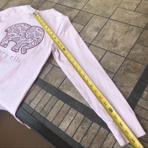 Ivory Ella Long Sleeve Pink Paisley T-shirt XS - Picture 9 of 11